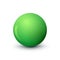 Green sphere  ball fashionable classic verdant color. Matt mock up of clean realistic orb  icon. Geometric simple shape design