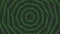 Green spin nonagon star simple flat geometric on dark grey black background loop. Starry nonangular radio waves endless creative