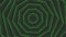 Green spin octagon star simple flat geometric on dark grey black background loop. Starry octagonal radio waves endless creative