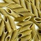 Green spinach flavored pasta penne