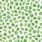 Green split peas vector cartoon seamless pattern for template farmer market design, label and packing