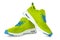 Green sport shoes