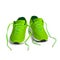 Green Sport shoes for running vector illustration