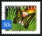 Green Spotted Triangle Australian Postage Stamp