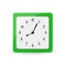 Green square alarm clock