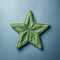 Green Star Embroidered On Blue Wall: Object-oriented Trompe-l\\\'oeil Heistcore Symbolic Art