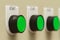 Green start buttons