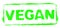 Green stencil frame: Vegan banner
