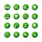 Green sticker e-shop icons