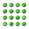 Green sticker medicine icons