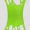 Green sticky slime banner with copy space