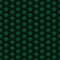 Green stripe shamrocks on black background. vector seamless pattern