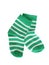 Green striped baby socks