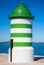 Green striped lighthouse