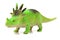 Green styracosaurus toys
