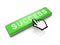 Green success button and classic hand cursor