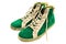 Green suede gumshoes