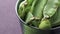 Green sugar snap peas