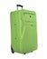 Green suitcase isolated.