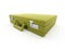 Green suitcase rendered isolated