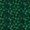 Green summer seamless pattern with lots of leaves on dark green background