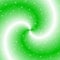 Green swirl with sparkles