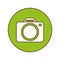 Green symbol camera button image