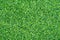 Green synthetic grass sports field