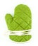 Green tableware or Kitchen glove