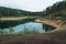 Green tarn Swedish nature reserve