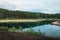 Green tarn Swedish nature reserve