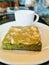 The Green Tea Brownie Cake Bakery & coffee shop Bangkok Thailand