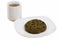 Green tea Cookie served with hot Tea