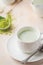 Green tea matcha latte