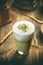 Green tea matcha latte