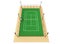 Green tennis court high quality detalied grass render sports field isolated