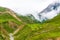 Green terraced fields and traditional architecture in Nar village, Annapurna Conservation Area, Nepal