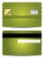 Green textured credit card