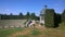 Green theater in the form of an amphitheater on the territory of Rundale Castle