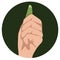 Green thumb icon