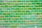 Green tiled wall