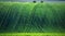 Green and tirquoise spring field abstract background