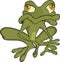 The green toad Cartoon
