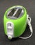 Green toaster - details of kitchen electric appliance