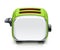 Green Toaster. Kitchen equipment for roast bread.