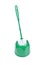 Green toilet brush