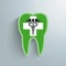 Green Tooth Cross Medicine Aesculapian Staff