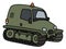 Green tracked vehicle