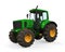 Green Tractor Isolated