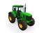 Green Tractor Isolated
